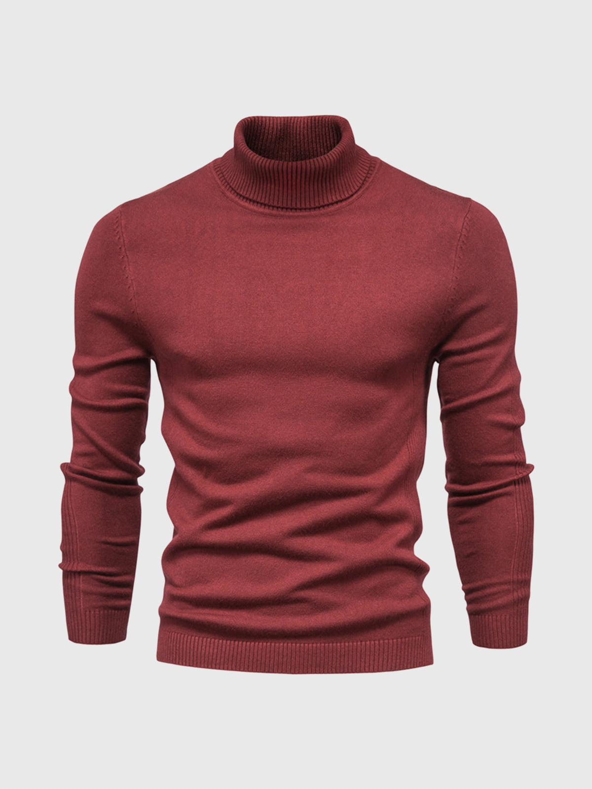 Sweter Męski Golf Z Długim Rękawem