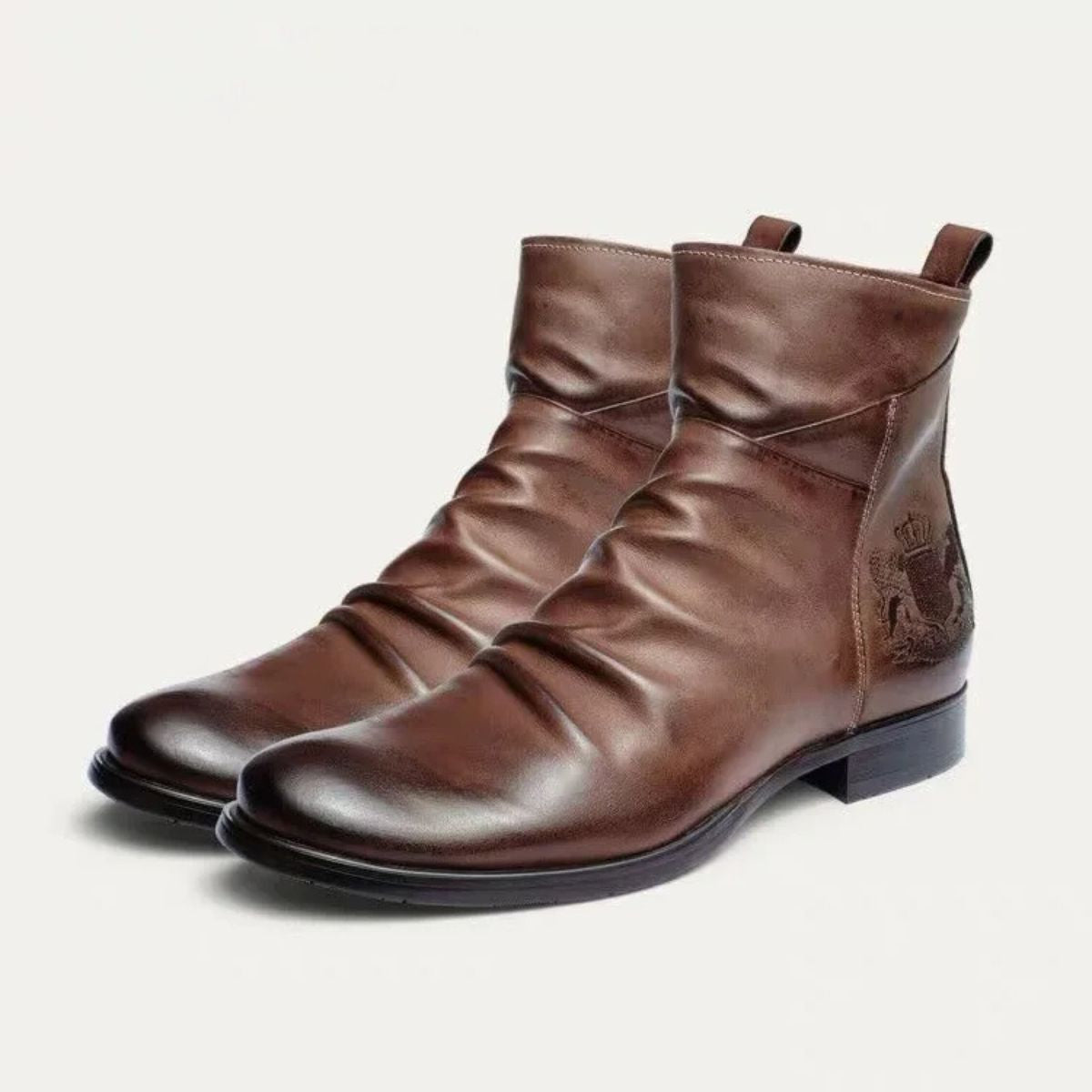Męskie Buty Zimowe Chelsea Z Zamkiem | Eleganckie