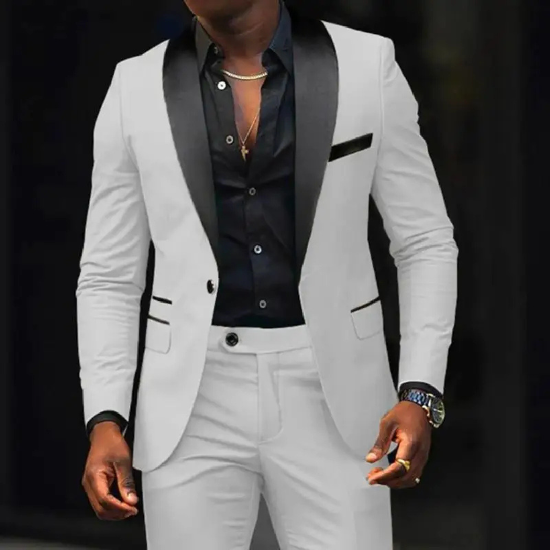 Garnitur męski slim fit dwuczęściowy