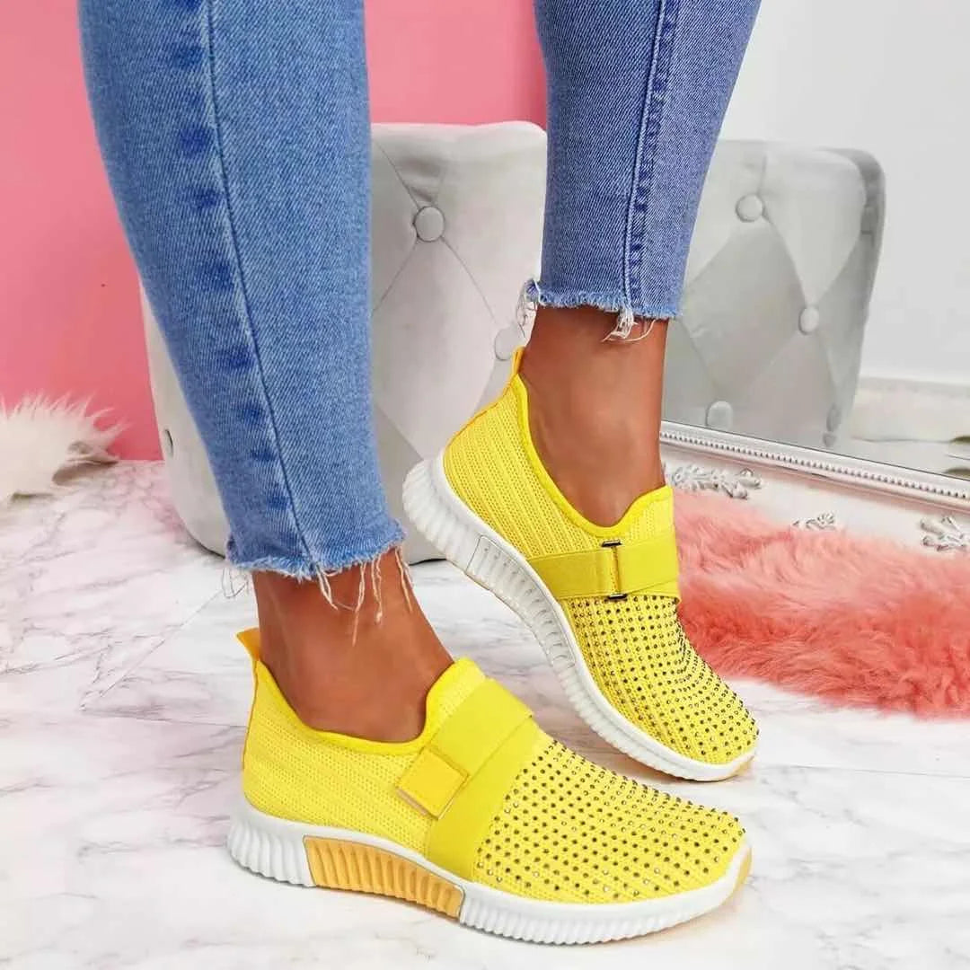Buty Damskie Wsuwane Z Elastyczną Cholewką