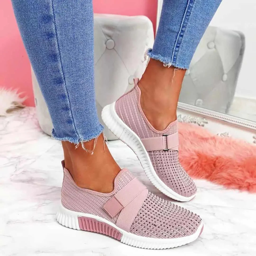 Buty Damskie Wsuwane Z Elastyczną Cholewką