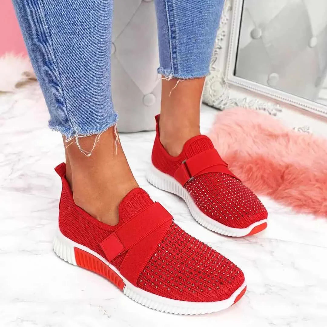 Buty Damskie Wsuwane Z Elastyczną Cholewką