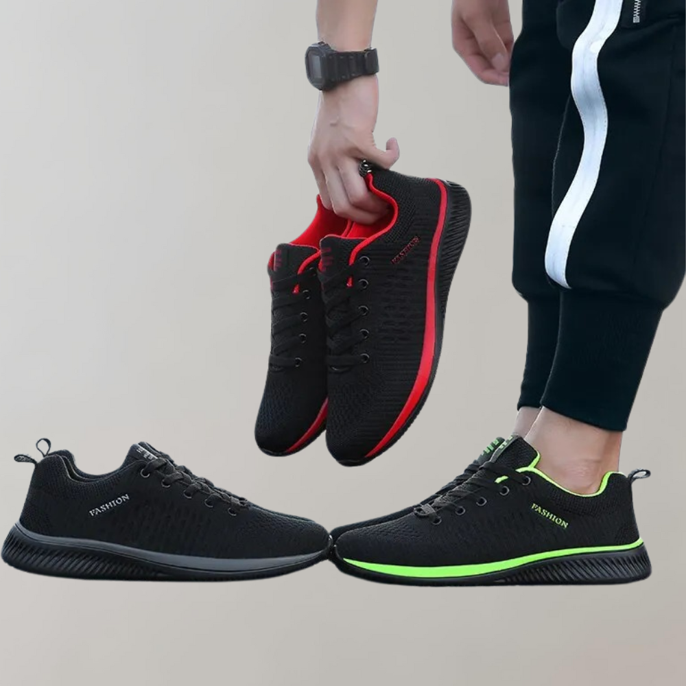 Buty sportowe ortopedyczne męskie sznurowane siateczkowe