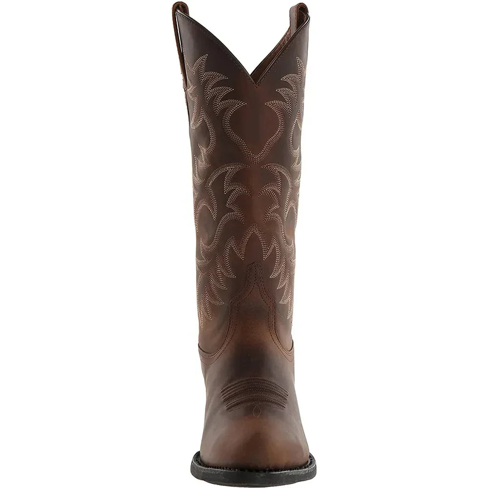 Buty Zimowe Męskie Kowbojki Z Haftem | Eleganckie