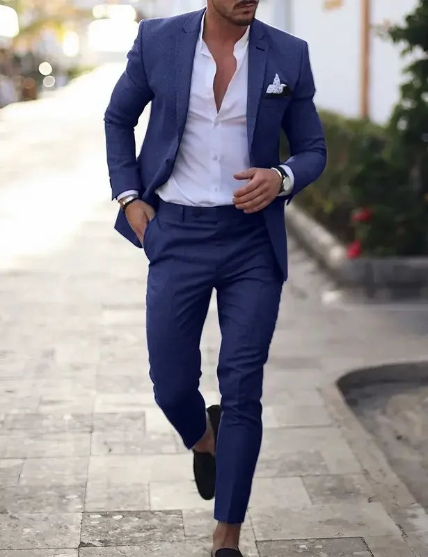 Garnitur męski dwuczęściowy slim fit
