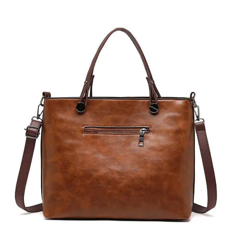 Torebka Damska Shopper Na Ramię i Crossbody Z Kieszeniami Na Zamek | Pojemna Do Pracy
