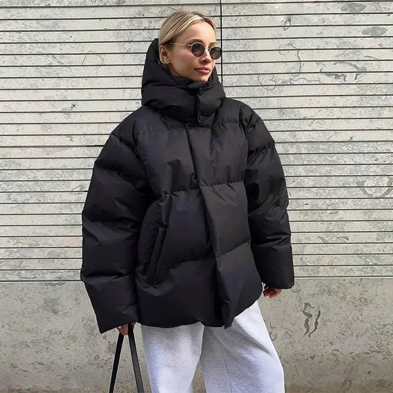 Ciepła kurtka puchowa oversize damska - Ada Hero