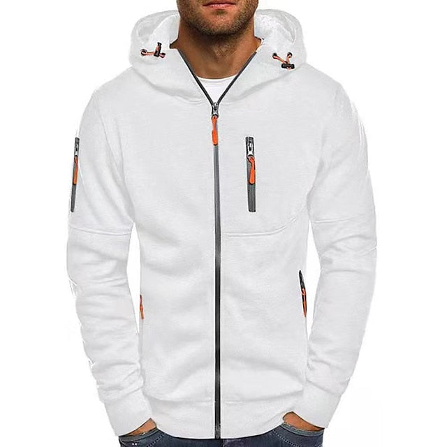 Bluza męska rozpinana z kapturem