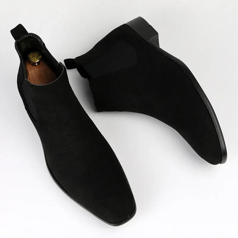 Męskie Buty Zimowe | Sztyblety Botki Eleganckie Nieformalne