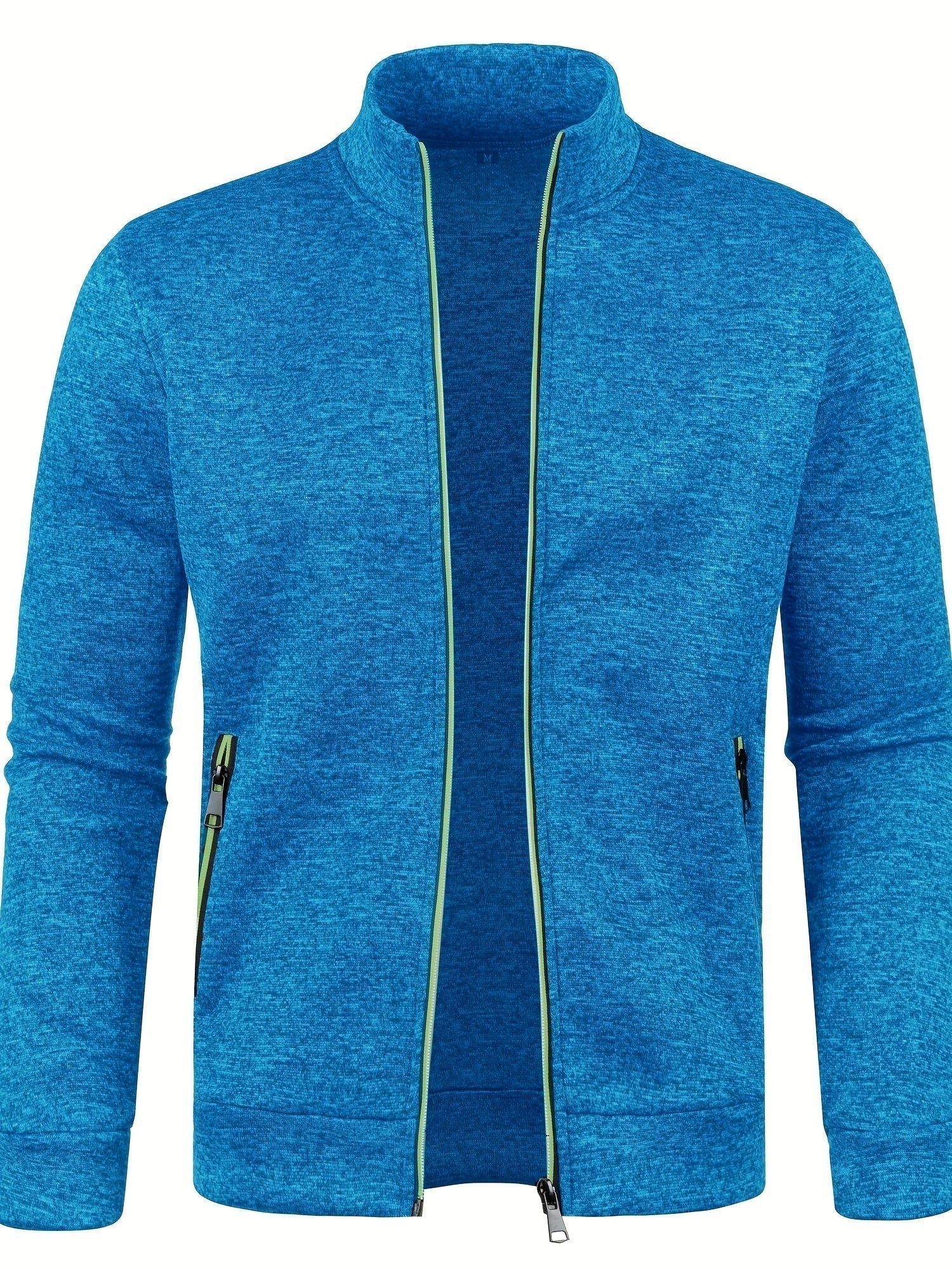 Elegancka bluza zimowa męska ze stójką i zamkiem - Kurt Lifestyle
