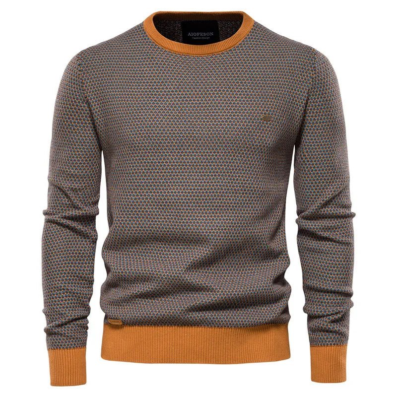 Geometryczny sweter bluza męska - Silas Detail