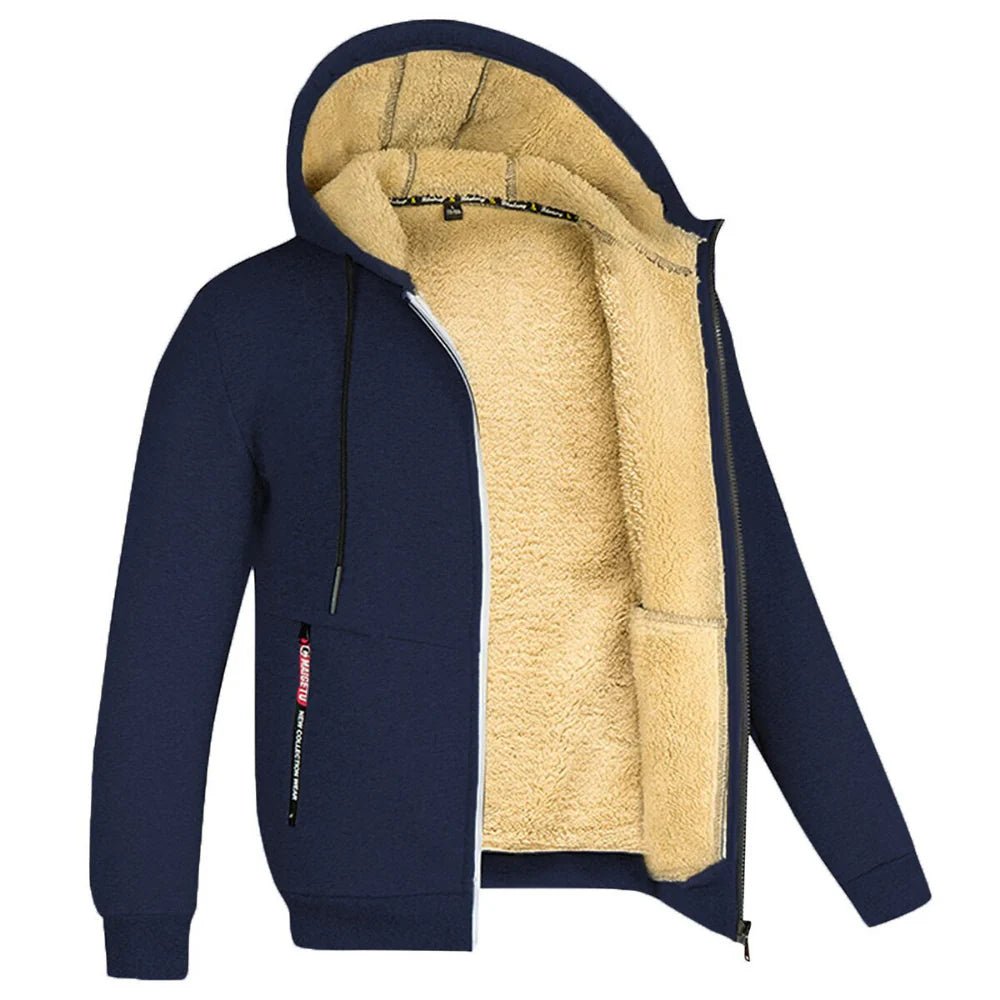 Ocieplana bluza polarowa męska z kapturem - Nash Close Up