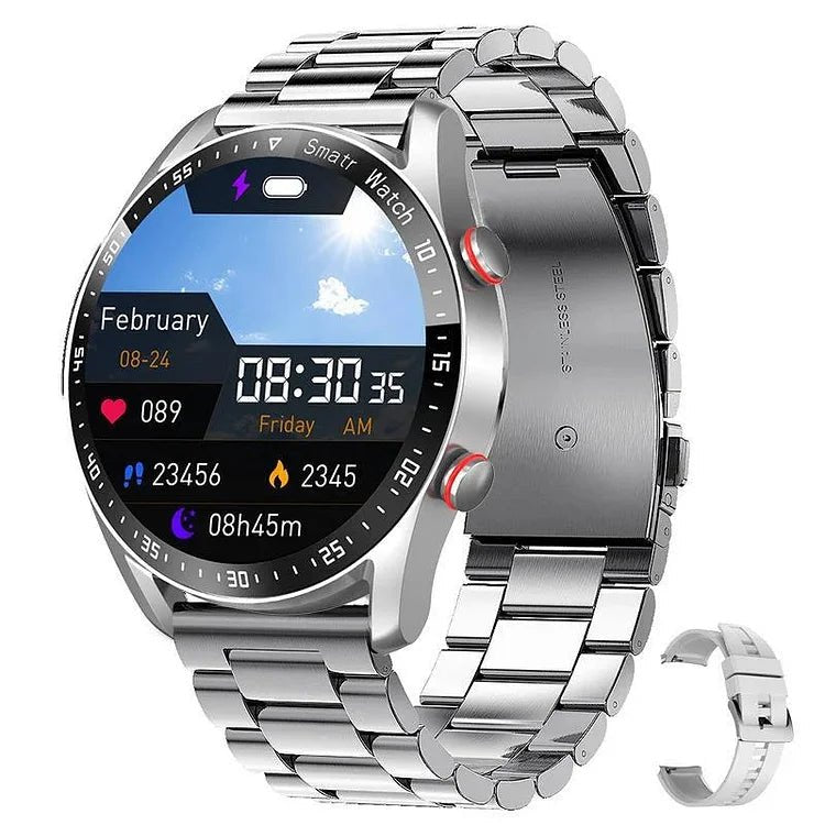 Smartwatch męski do nieinwazyjnego pomiaru glukozy - Dean Close Up