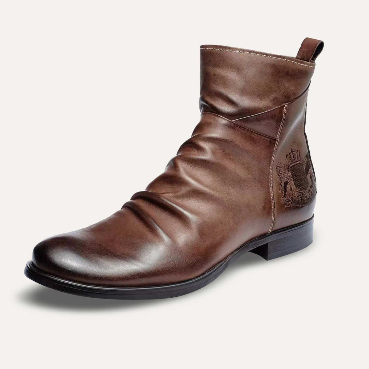 Męskie Buty Zimowe Chelsea Z Zamkiem | Eleganckie
