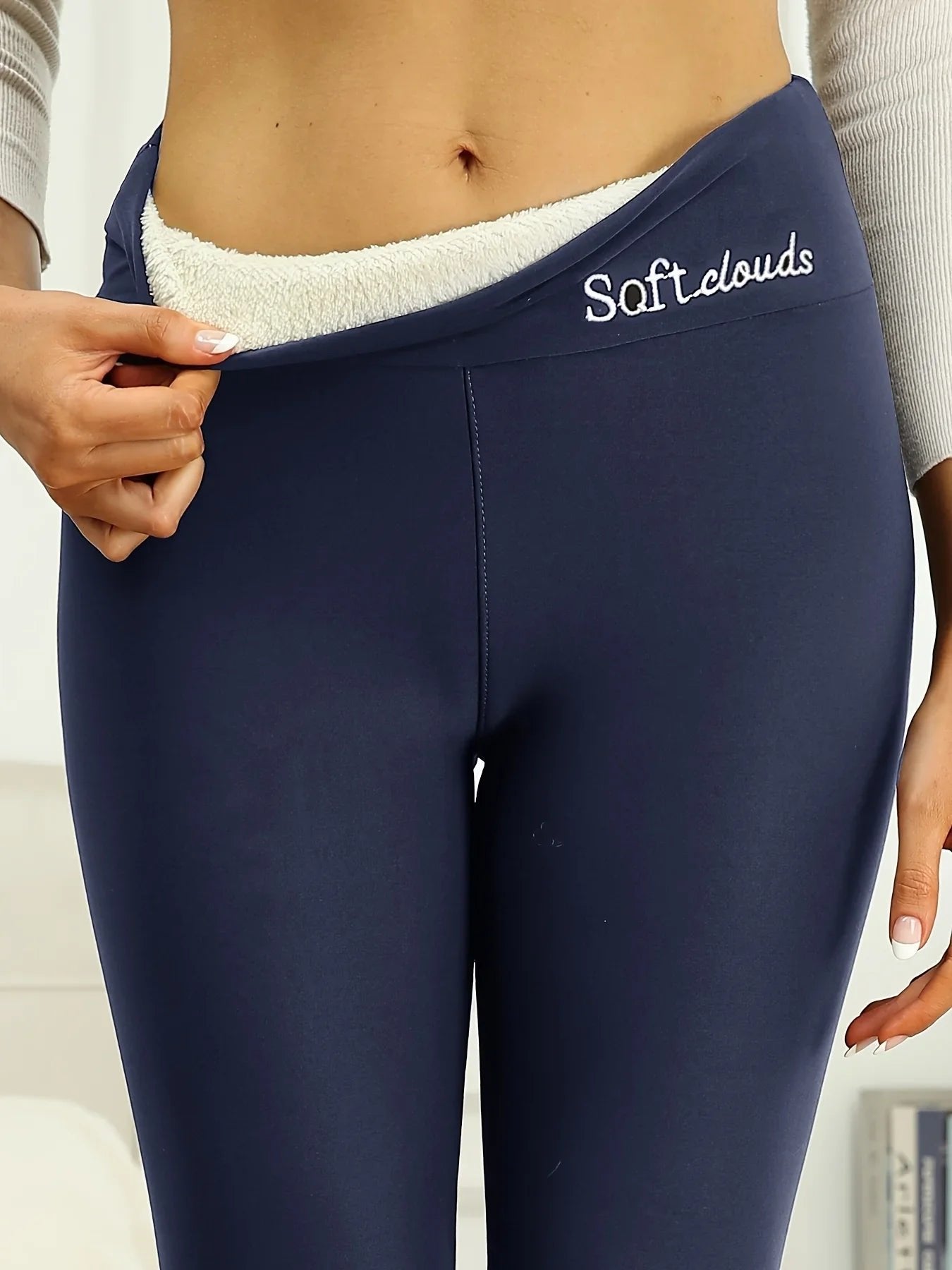 Wygodne ocieplane legginsy zimowe damskie - Nora Lifestyle