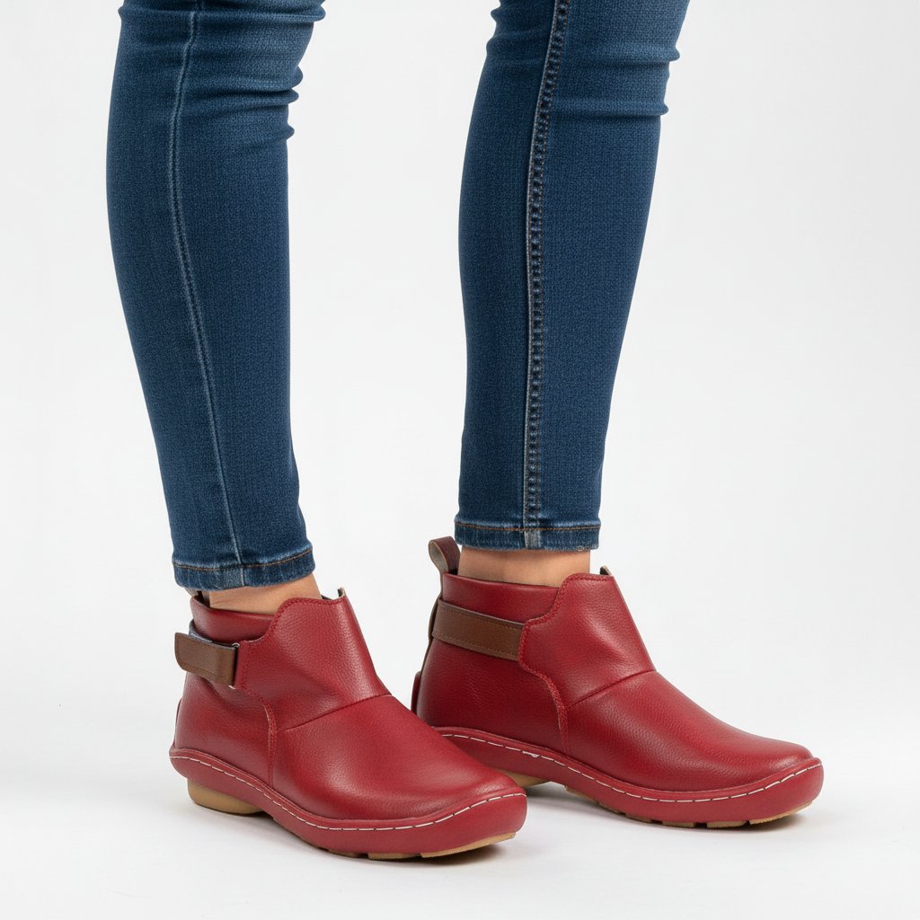 Wygodne ortopedyczne buty damskie z paskiem - Iris Back