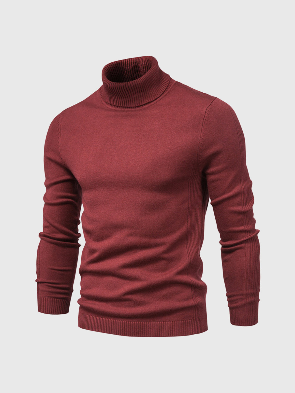 Sweter Męski Golf Z Długim Rękawem