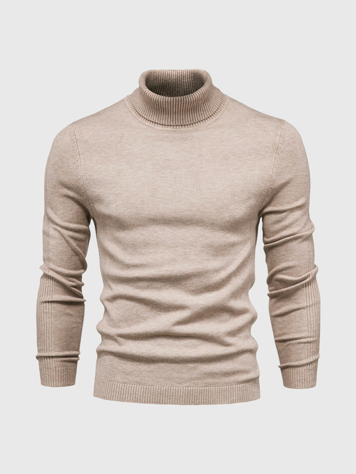 Sweter Męski Golf Z Długim Rękawem