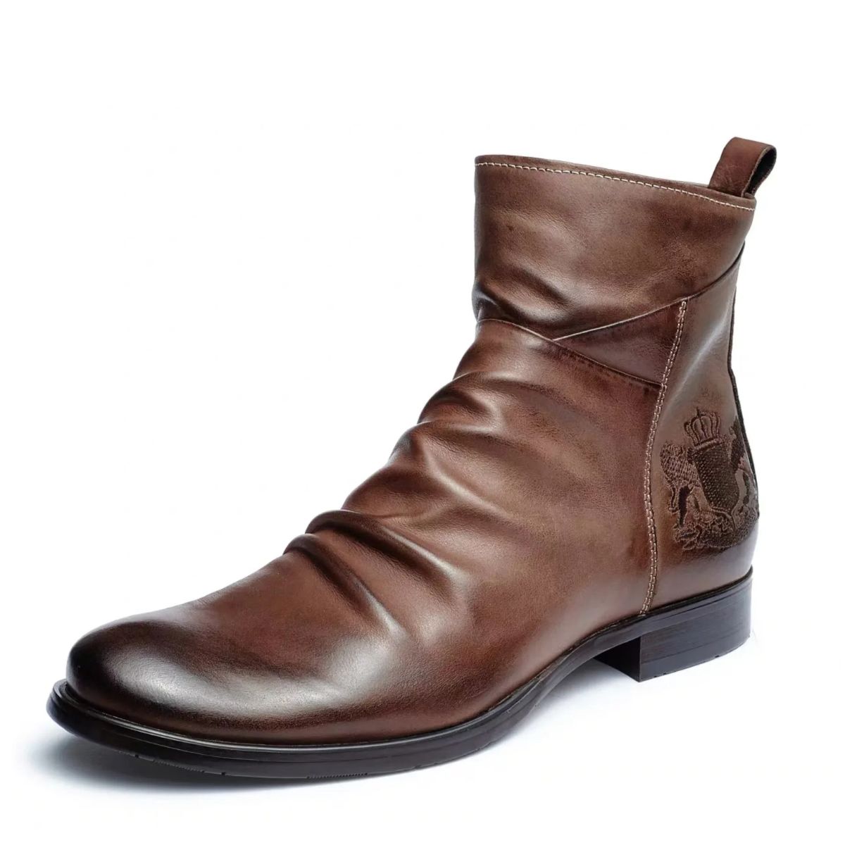 Męskie Buty Zimowe Chelsea Z Zamkiem | Eleganckie