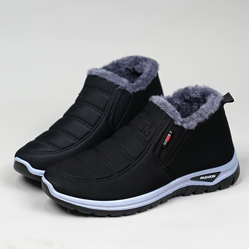 Buty Zimowe Damskie Botki Ocieplane Wsuwane Z Suwakiem