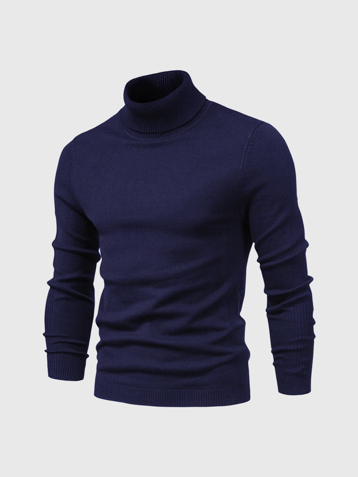 Sweter Męski Golf Z Długim Rękawem