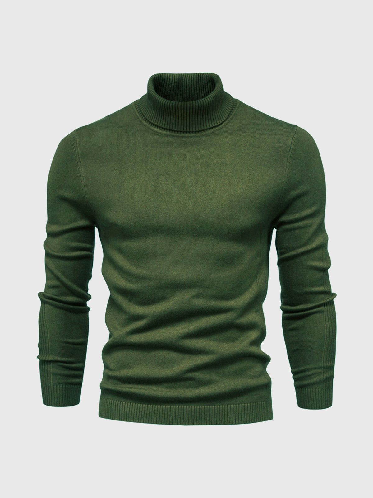 Sweter Męski Golf Z Długim Rękawem