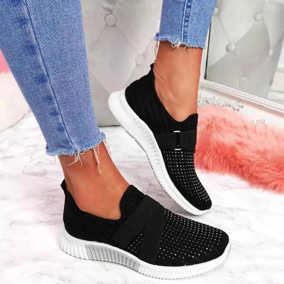 Buty Damskie Wsuwane Z Elastyczną Cholewką