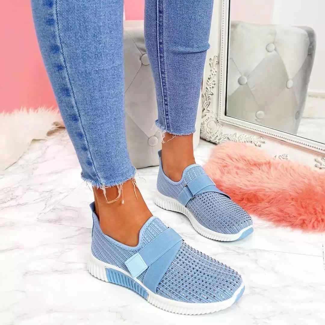 Buty Damskie Wsuwane Z Elastyczną Cholewką