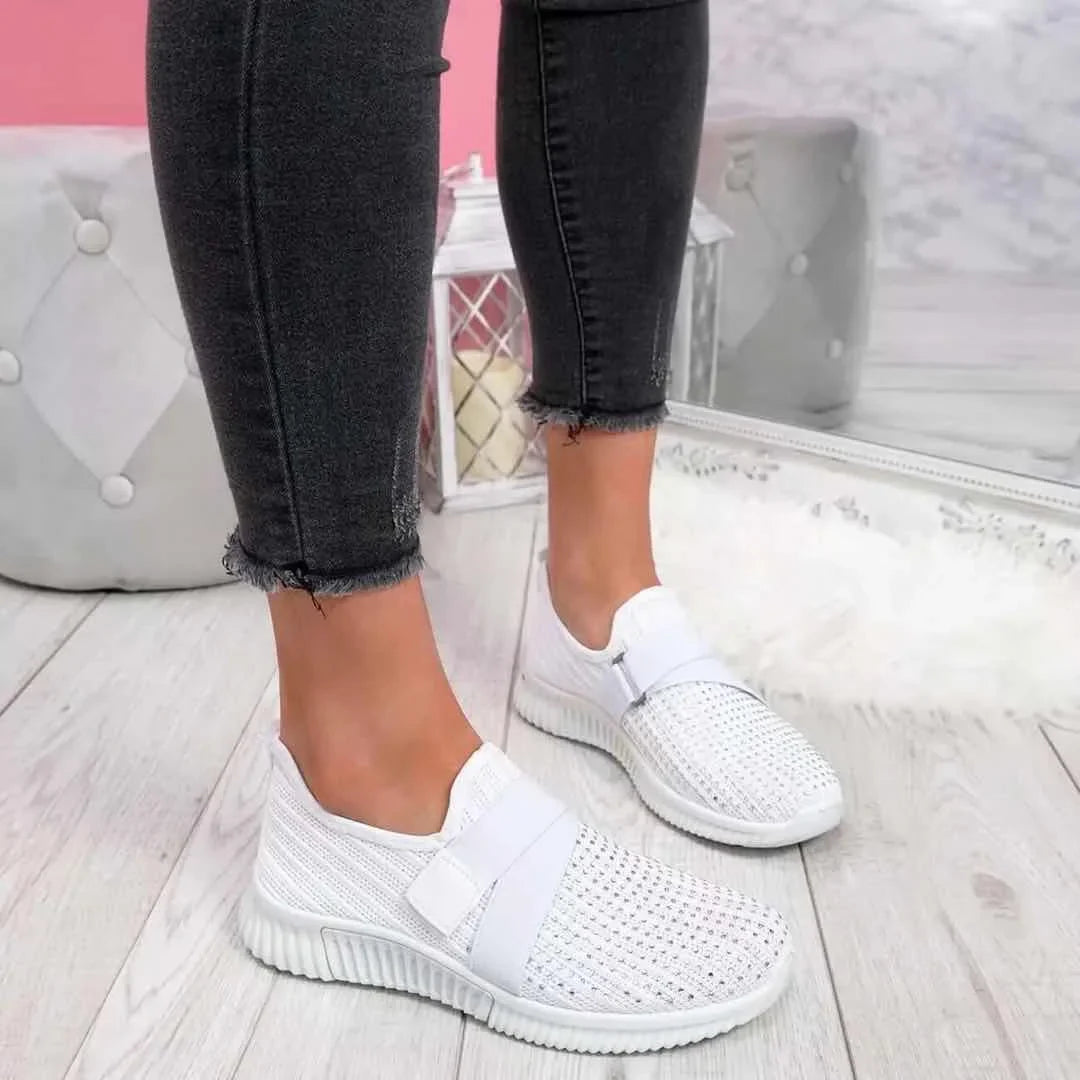 Buty Damskie Wsuwane Z Elastyczną Cholewką