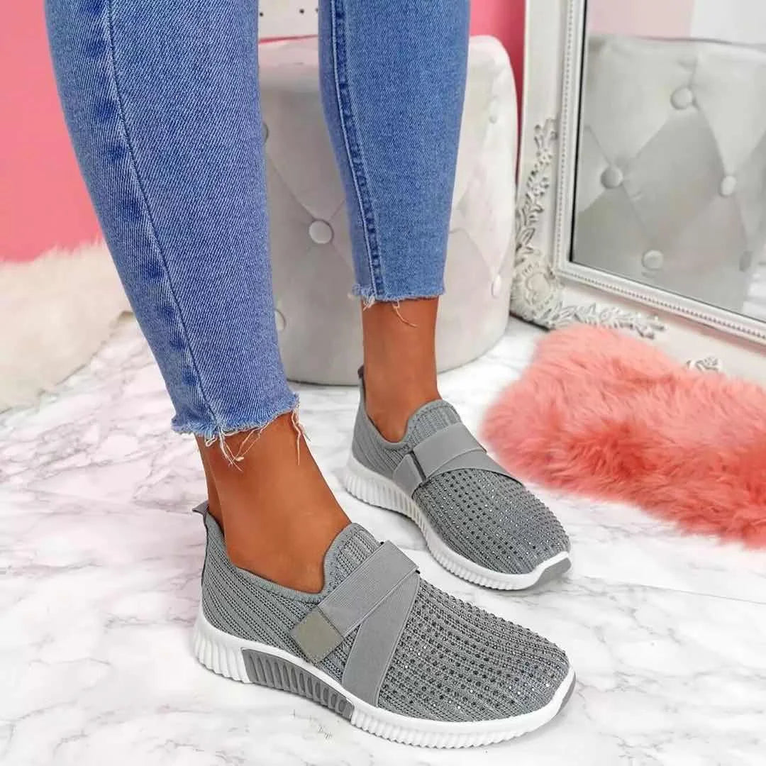 Buty Damskie Wsuwane Z Elastyczną Cholewką