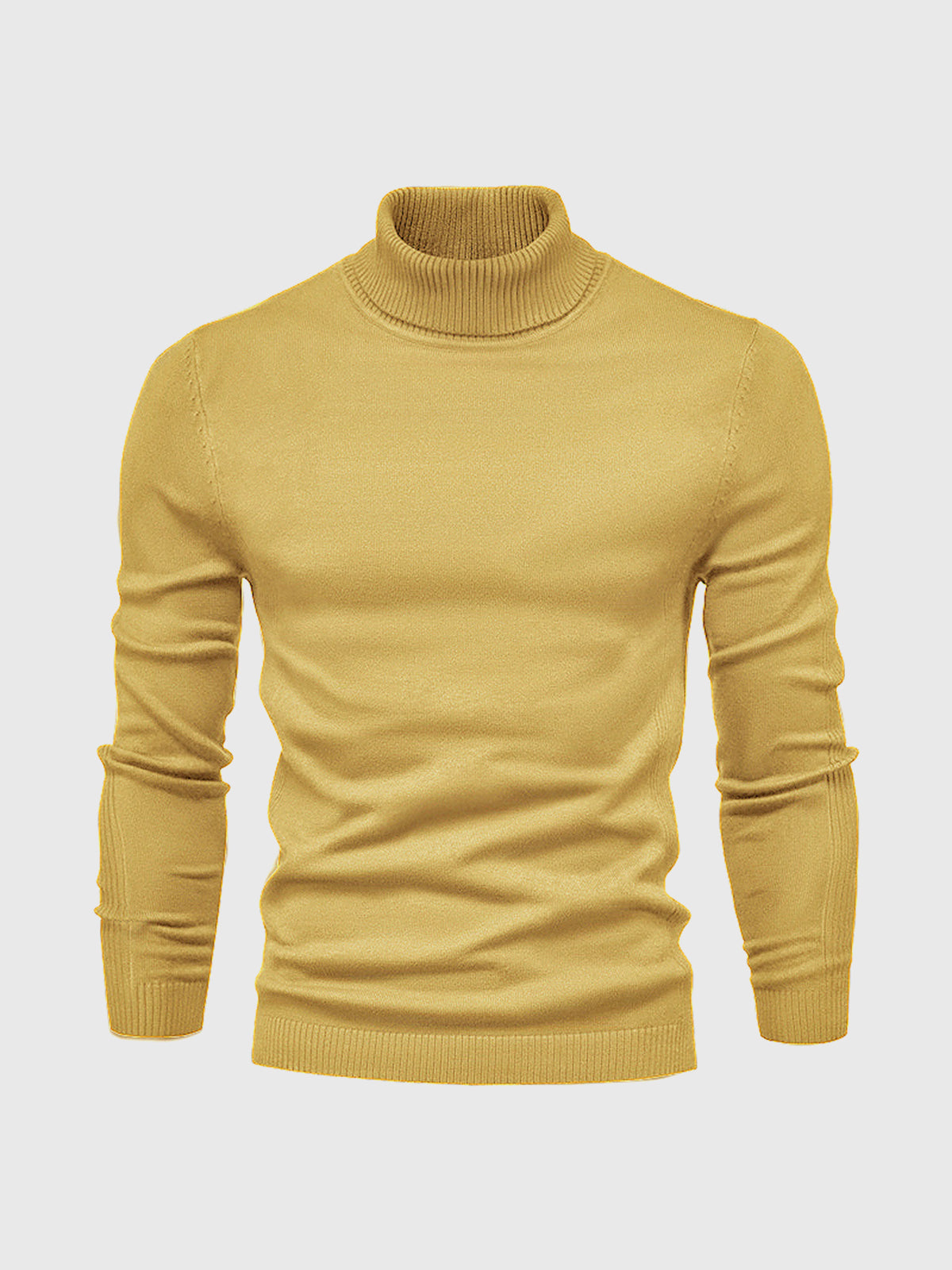Sweter Męski Golf Z Długim Rękawem