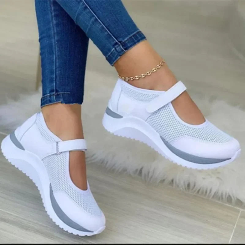 Buty sportowe ortopedyczne damskie na rzep