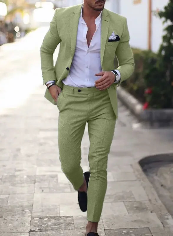 Garnitur męski dwuczęściowy slim fit