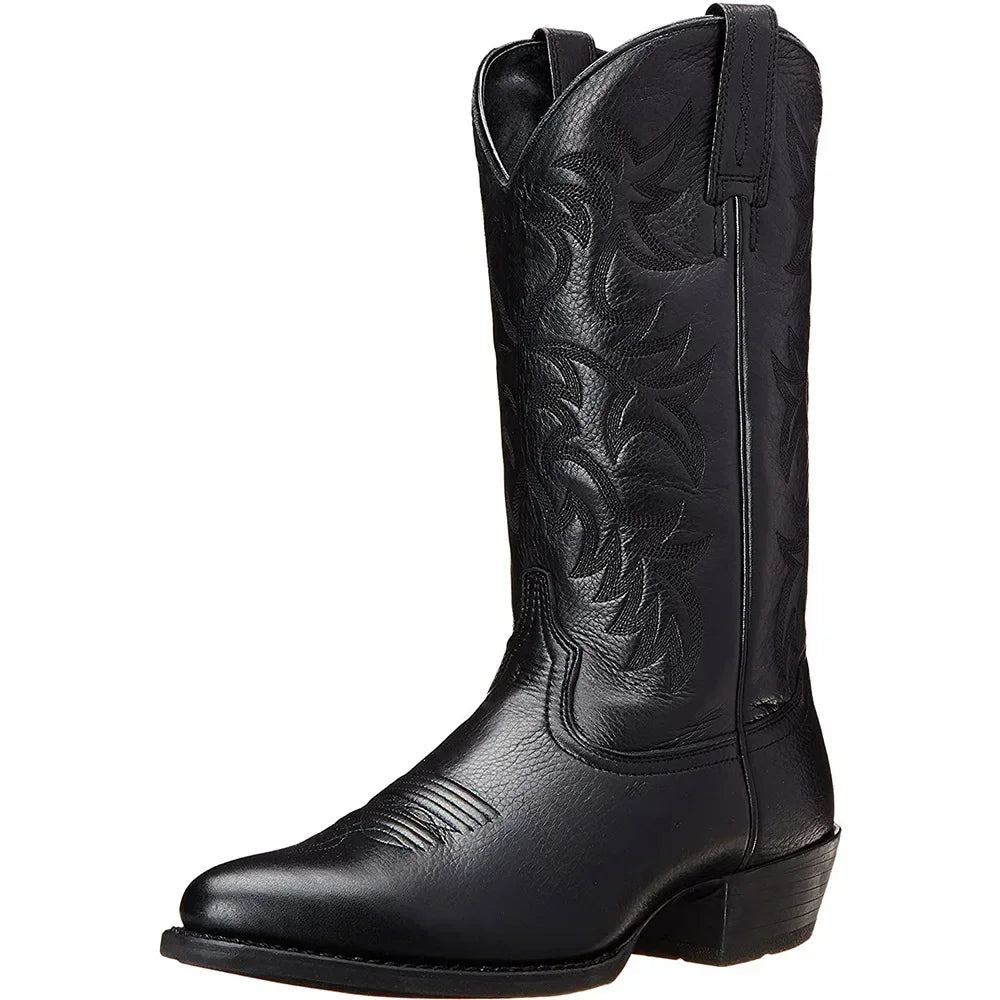 Buty Zimowe Męskie Kowbojki Z Haftem | Eleganckie