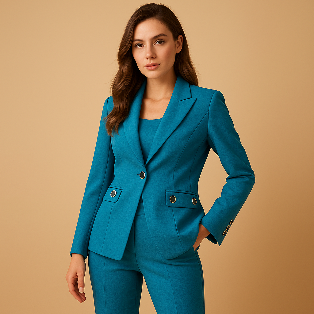 Garnitur damski elegancki dwuczęściowy