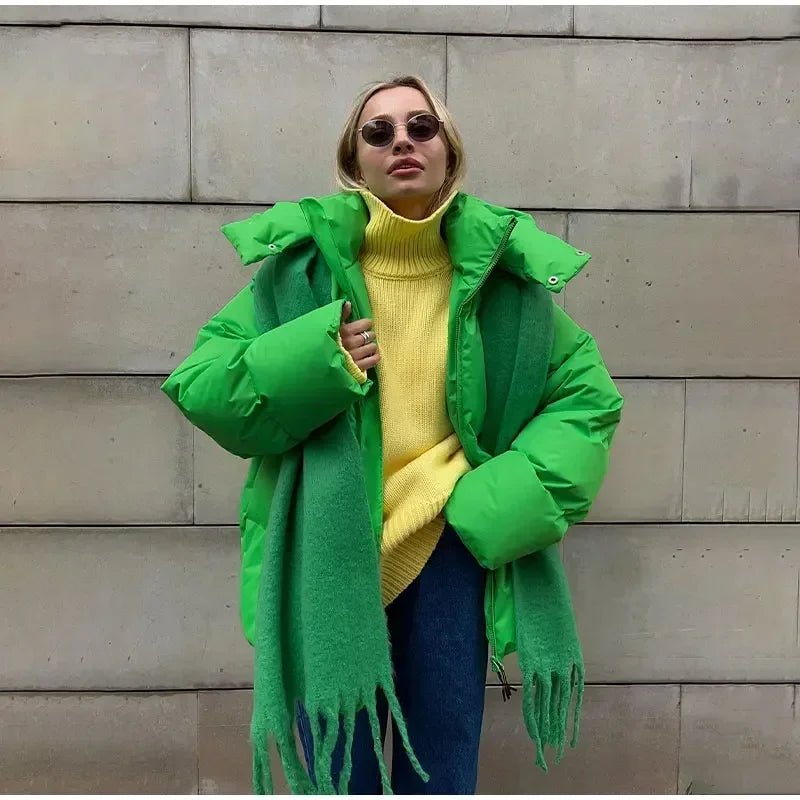 Ciepła kurtka puchowa oversize damska - Ada Lifestyle