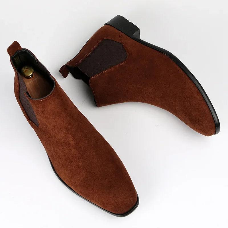 Męskie Buty Zimowe | Sztyblety Botki Eleganckie Nieformalne