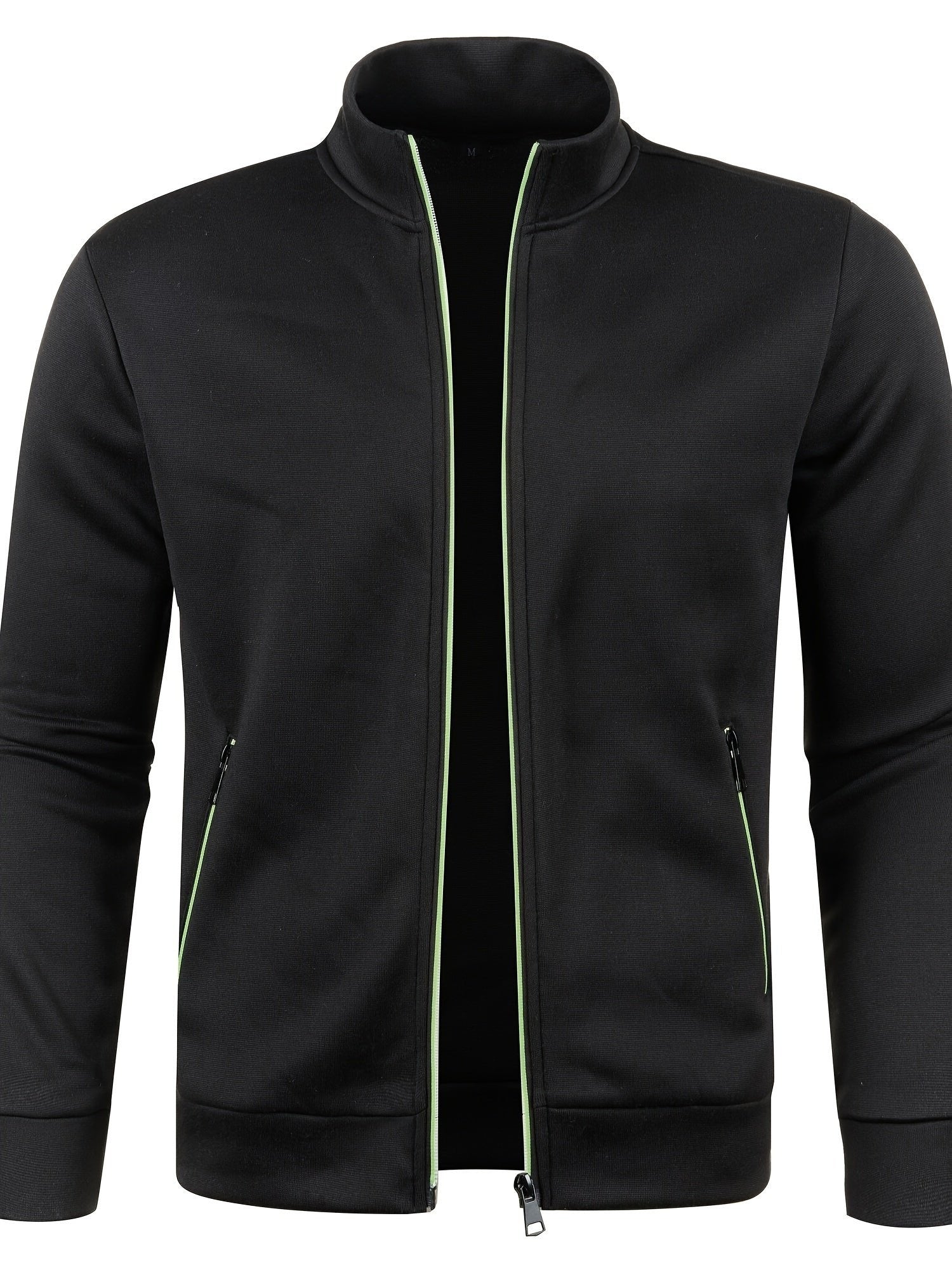 Elegancka bluza zimowa męska ze stójką i zamkiem - Kurt Angle