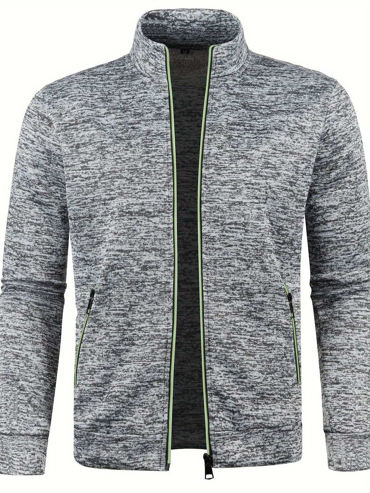 Elegancka bluza zimowa męska ze stójką i zamkiem - Kurt Back