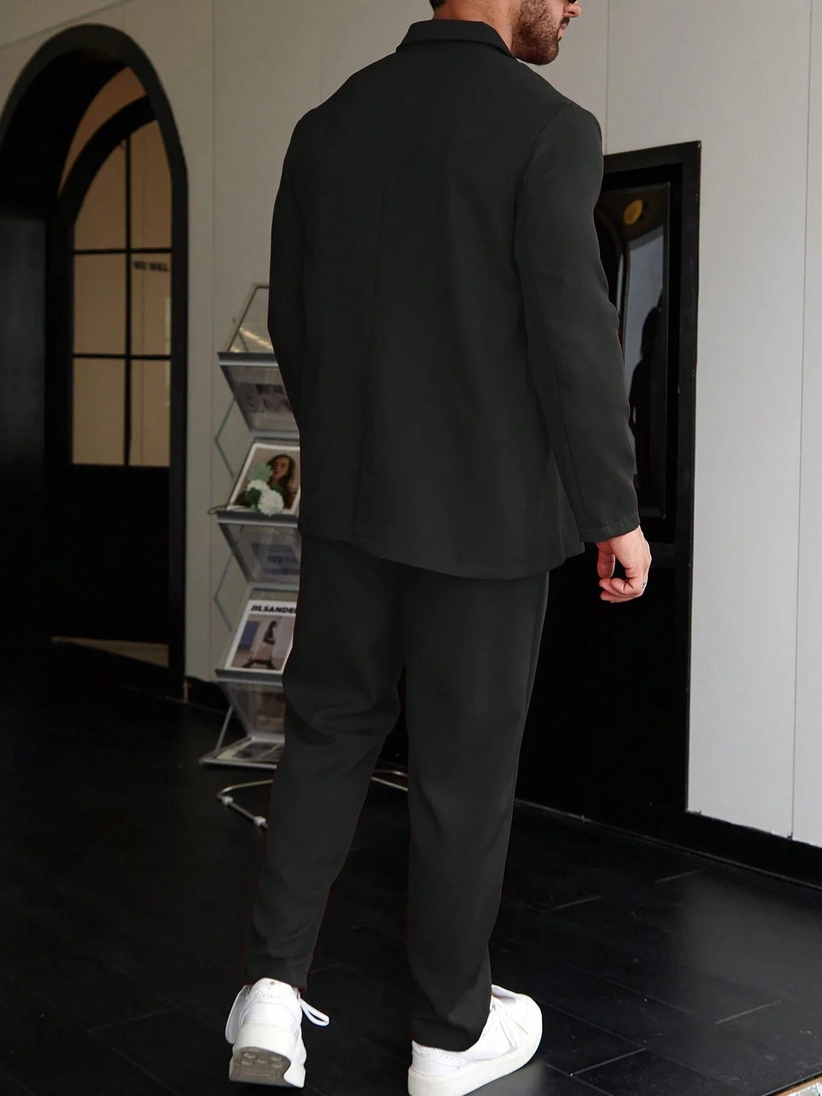 Elegancki garnitur biznesowy slim fit męski - Stefan Back
