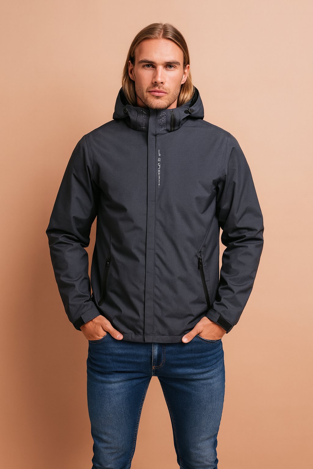 Funkcjonalna bluza z regulowanym kapturem męska - Brooks Detail