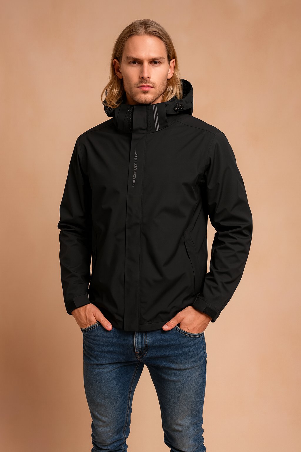 Funkcjonalna bluza z regulowanym kapturem męska - Brooks Front