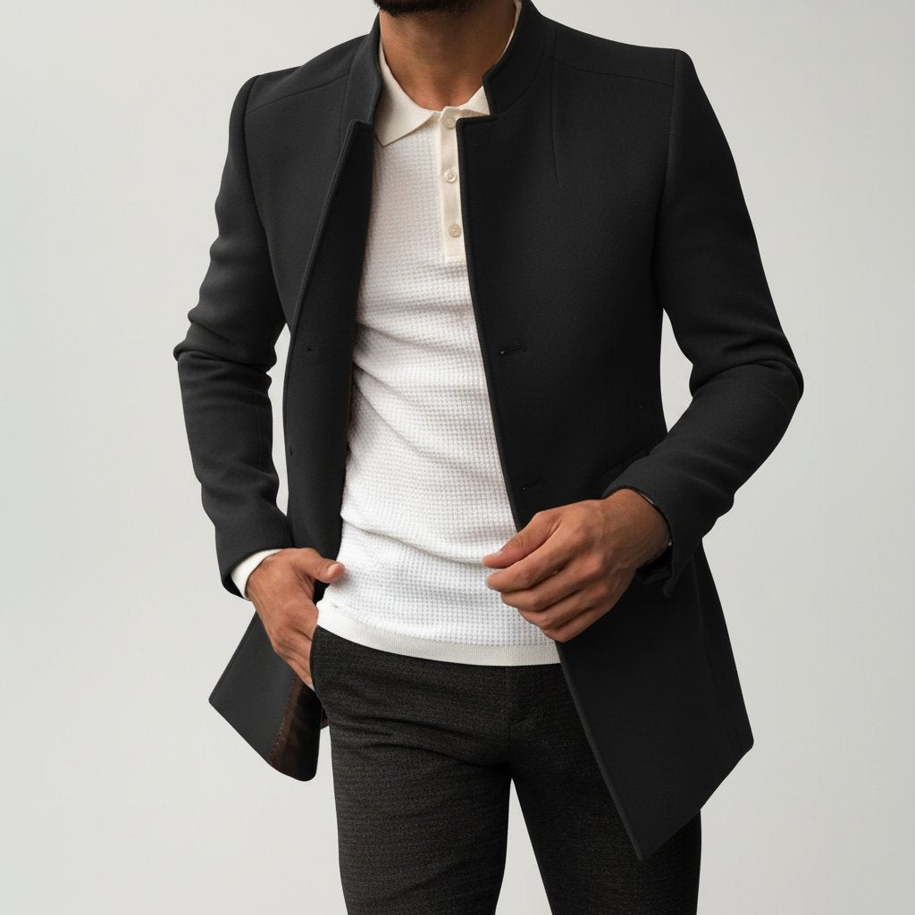 Klasyczna slim fit kurtka męska - Dean Angle