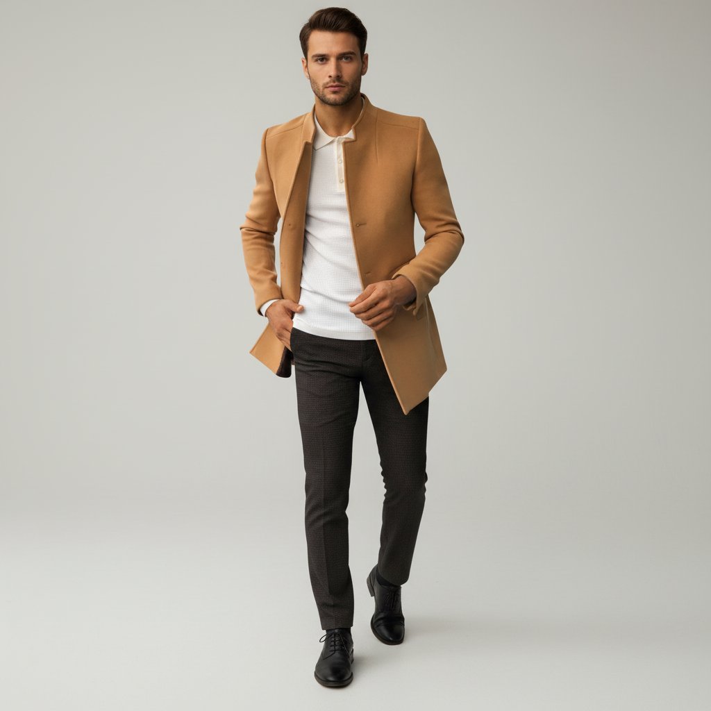 Klasyczna slim fit kurtka męska - Dean Back