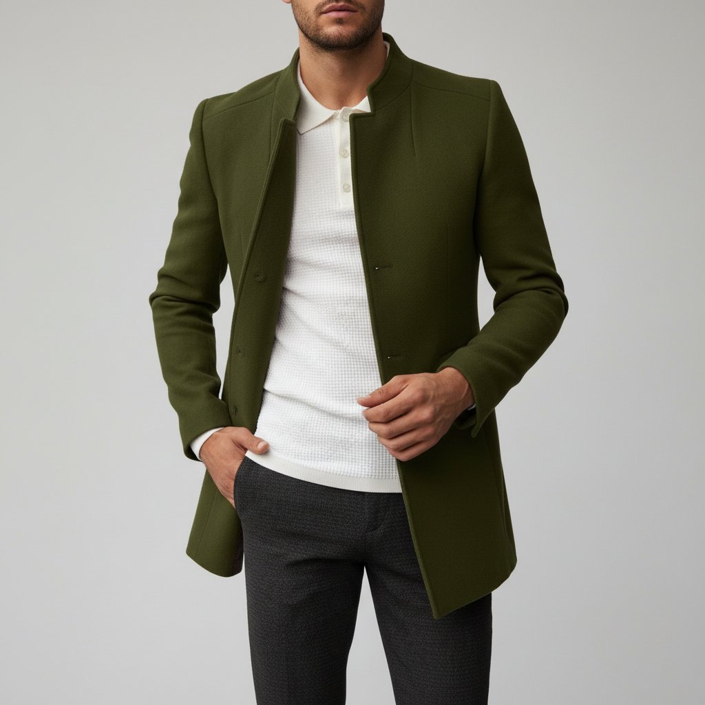 Klasyczna slim fit kurtka męska - Dean Close Up