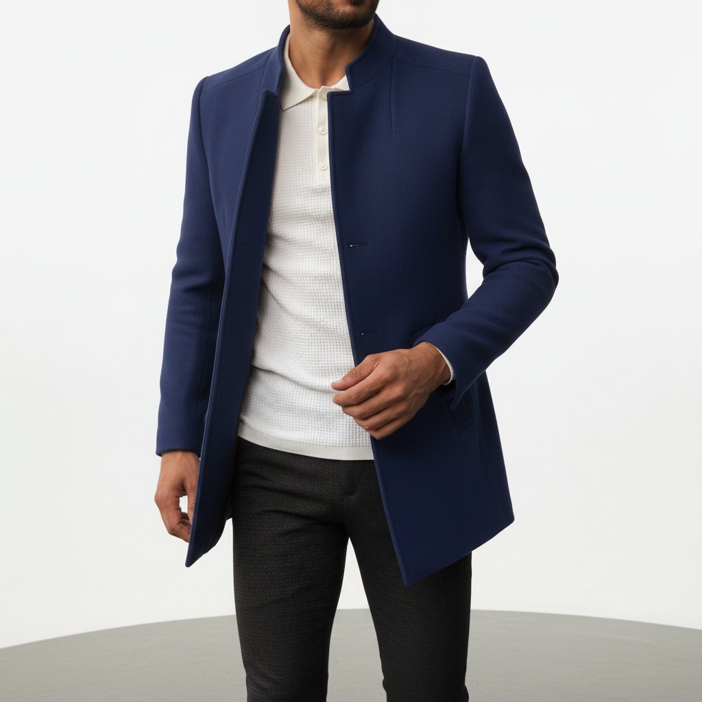 Klasyczna slim fit kurtka męska - Dean Side