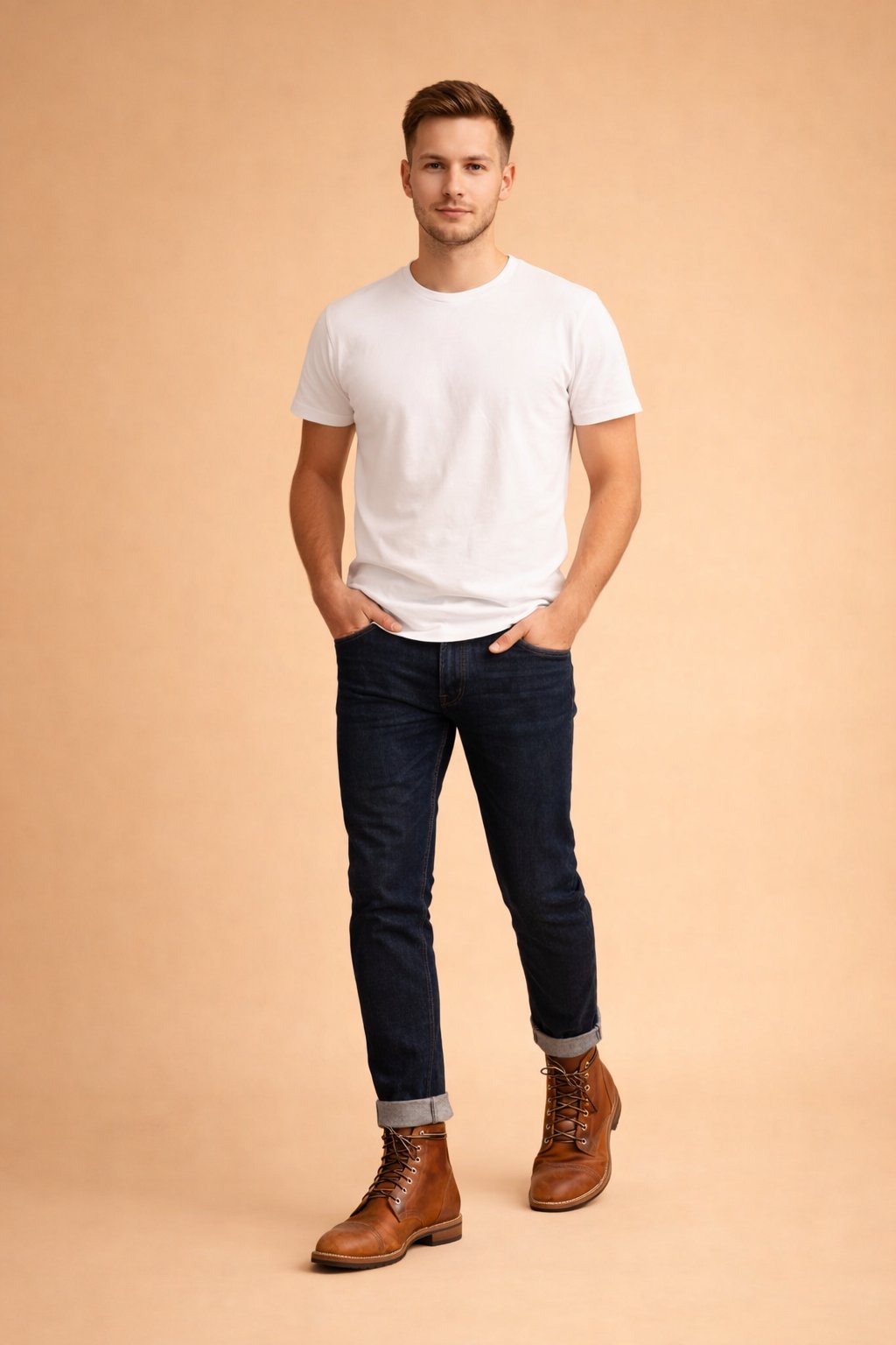 Klasyczne buty sznurowane męskie z cap toe - Oskar Back