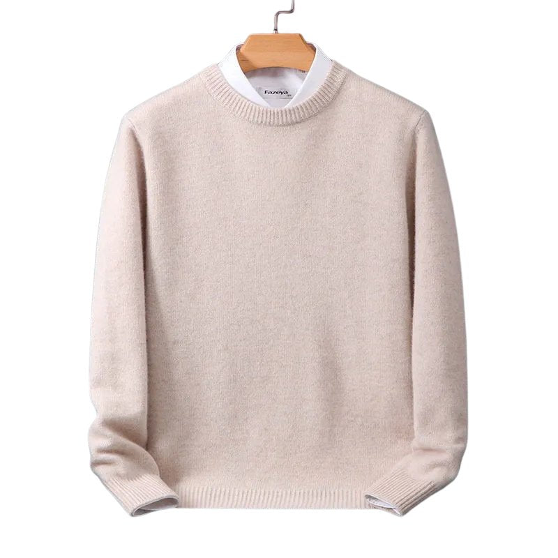 Miękki sweter damski z okrągłym dekoltem - Gemma Detail
