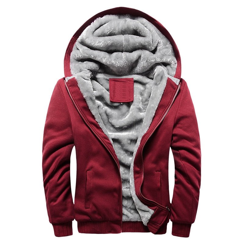 Ocieplana bluza męska z podszewką sherpa - Rafael Front