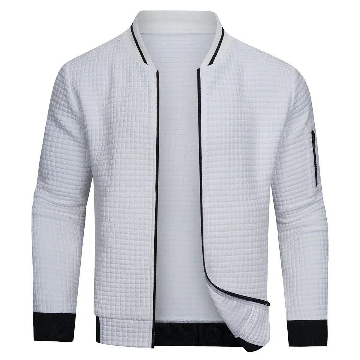 Pikowana bluza zimowa męska na zamek - Carter Back